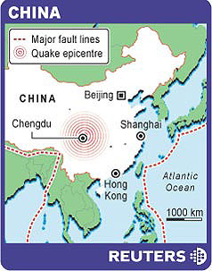 Terremoto a Chengdu