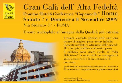 Gran Galà dell'Alta Fedeltà Roma